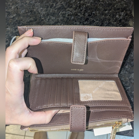 Anne Klein Brown Wristlet / Wallet - Picture 6 of 7